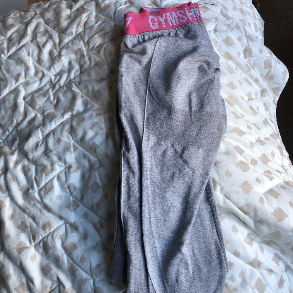 Gymshark flex (light grey marl/sherbet pink)